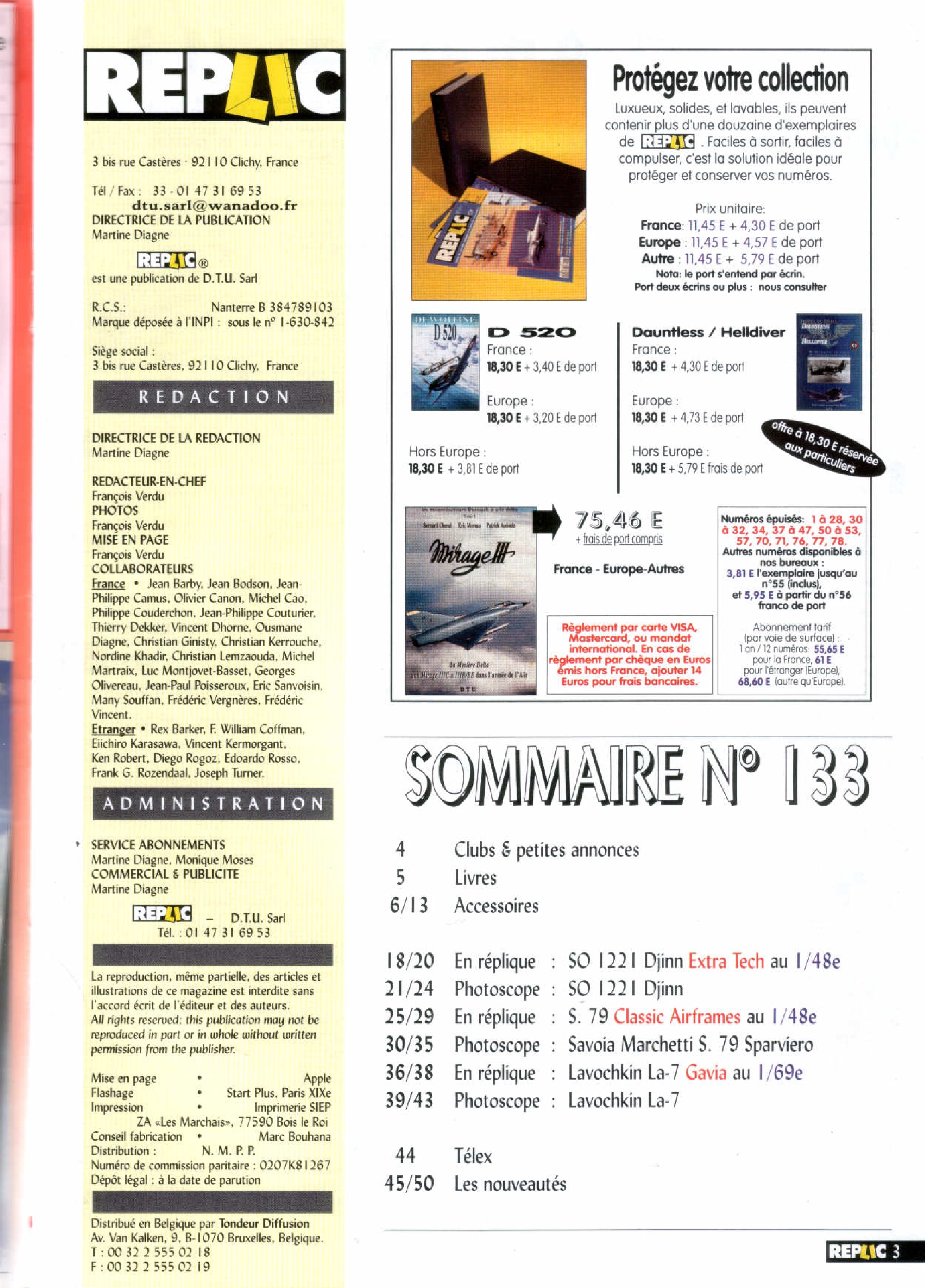 Replic 133 - La-7, S-79, So1221 Djinn